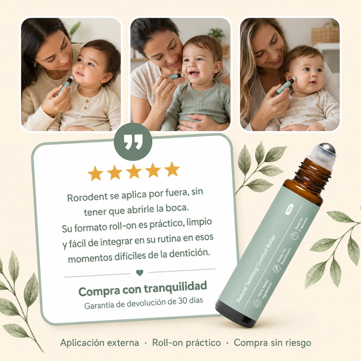 RoroDent® | Roll-on externo para acompañar la dentición